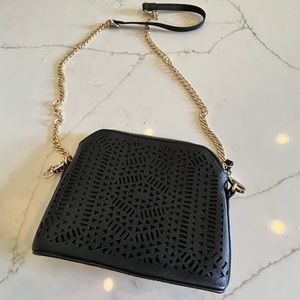 Black Madison West Cross Body with cutout design
